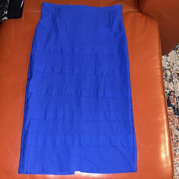 Pretty Royal Blue Bandaged Pencil Skirt by Fe - Picture 5 of 5